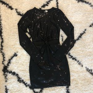 BLACK SPARKLY DRESS